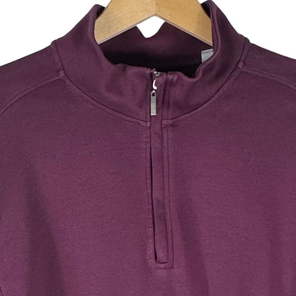 Tommy Bahama Pima Cotton Quarter Zip Pullover Sweatshirt Mens L Cranberry